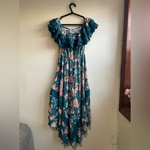 Off-Shoulder Maxi Dress